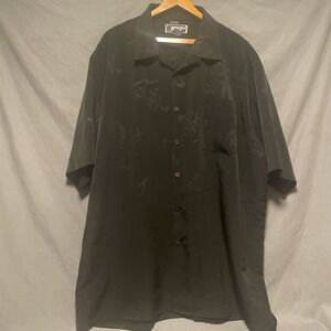 Southpole Men's Button Down Casual Short Sleeve Shirt Black XL